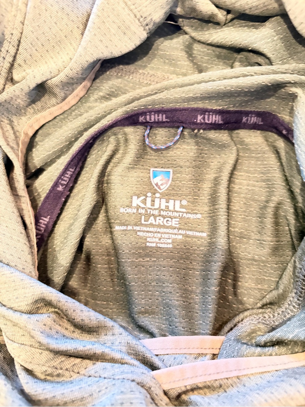 KÜHL Lightweight Performance Hoodie – Men’s Large – Olive Green - Picture 3 of 3